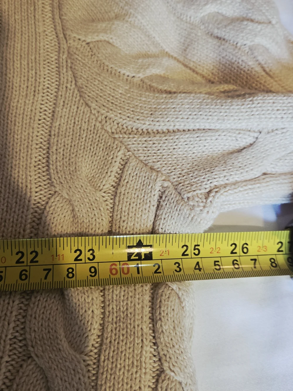 Polo by Ralph Lauren Cable-Knit Crewneck Sweater in Cream